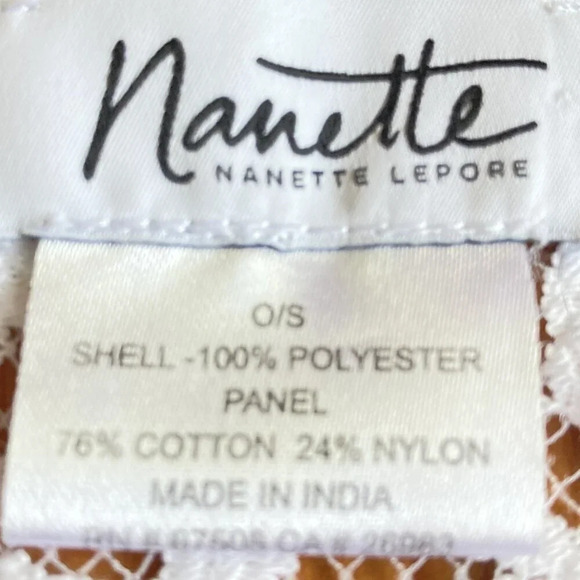 Nanette Lepore Beach Swim Cover-up, One Size, Lace Knit Kimono Ruana - Picture 2 of 8